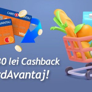 Coșul cu 30 lei Cashback prin CardAvantaj